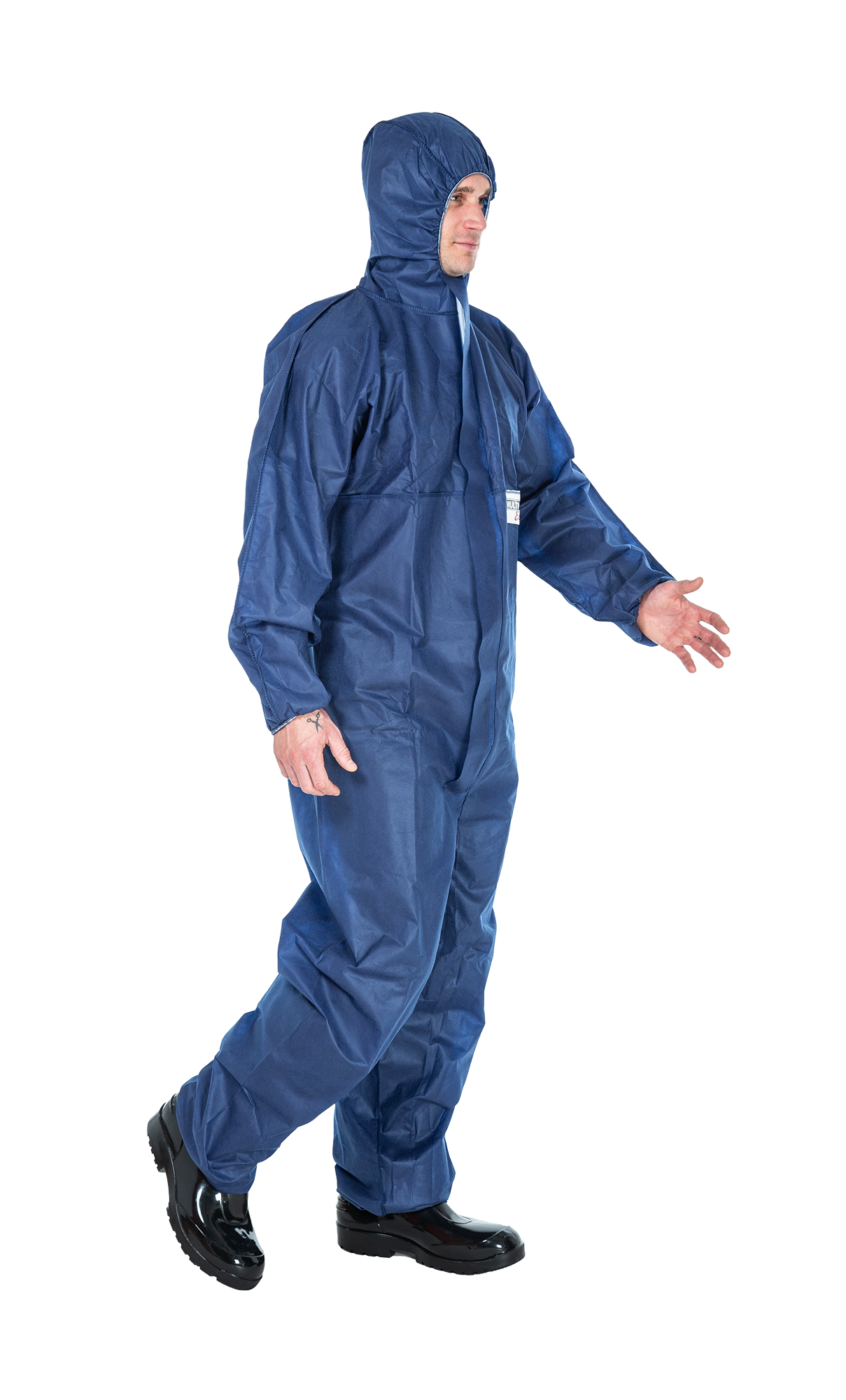 3S - Econ - leichter Schutzanzug für Maler-, Reinigungs- und Besuchereinsätze (blau, M)