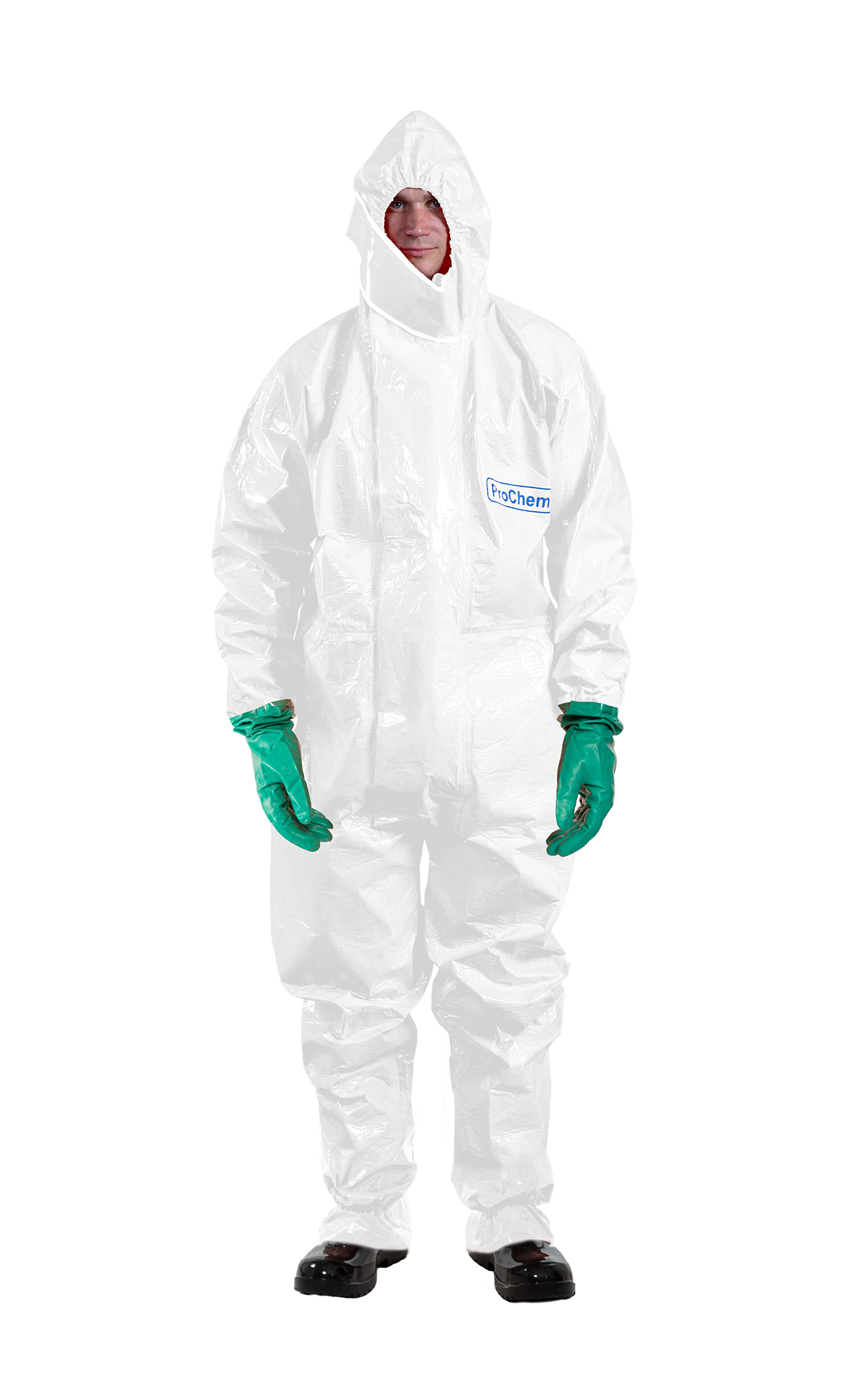 3S - ProChem I CLF A B F01 - CLF-Schutzanzug Typ 3 mit KCL Camatril Nitrilhandschuhen (07, weiß, L)