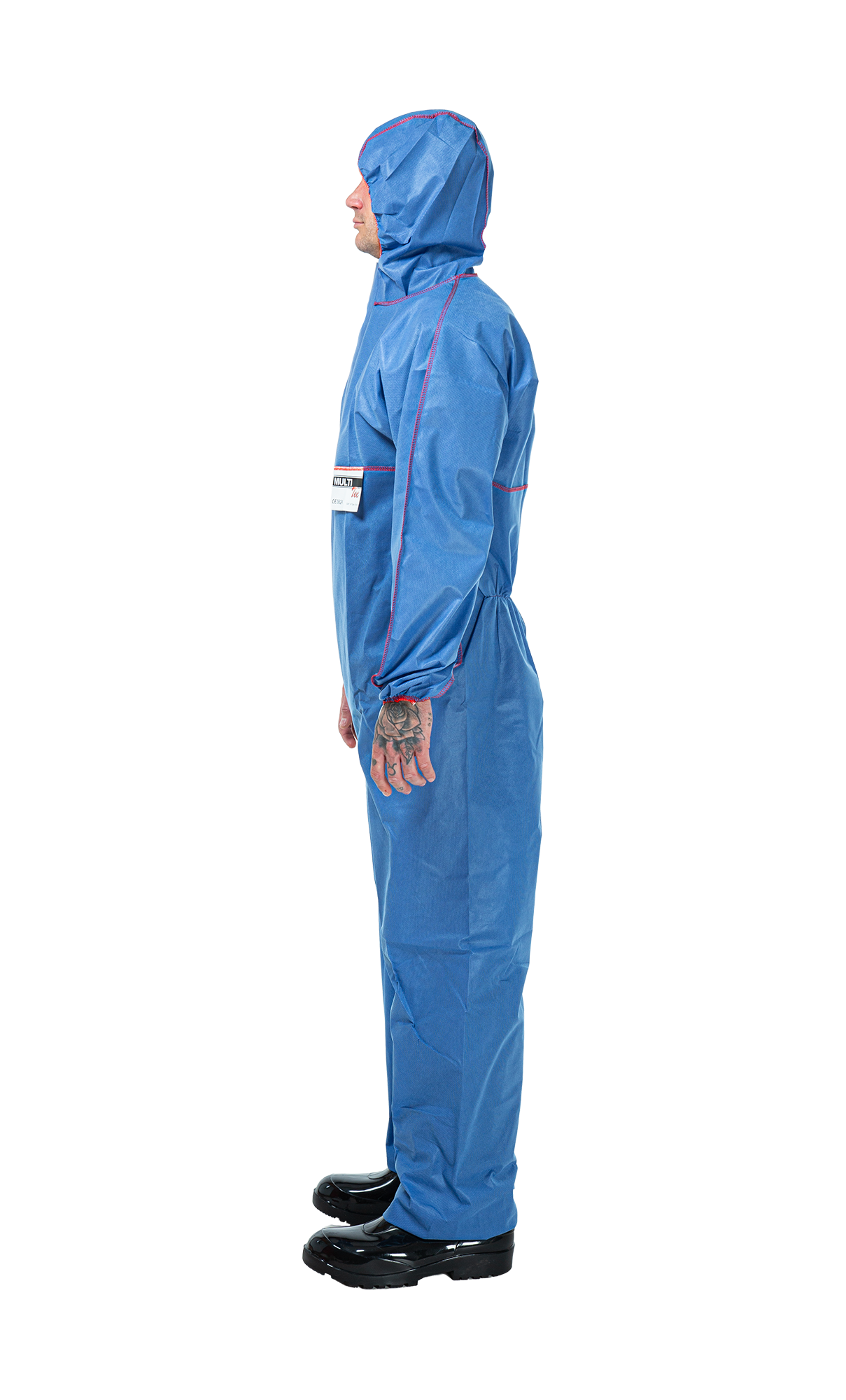 3S - Multi Tec - antistatischer Einweganzug Typ 5/6 gegen Partikel und Sprühnebel (blau, XXXL)