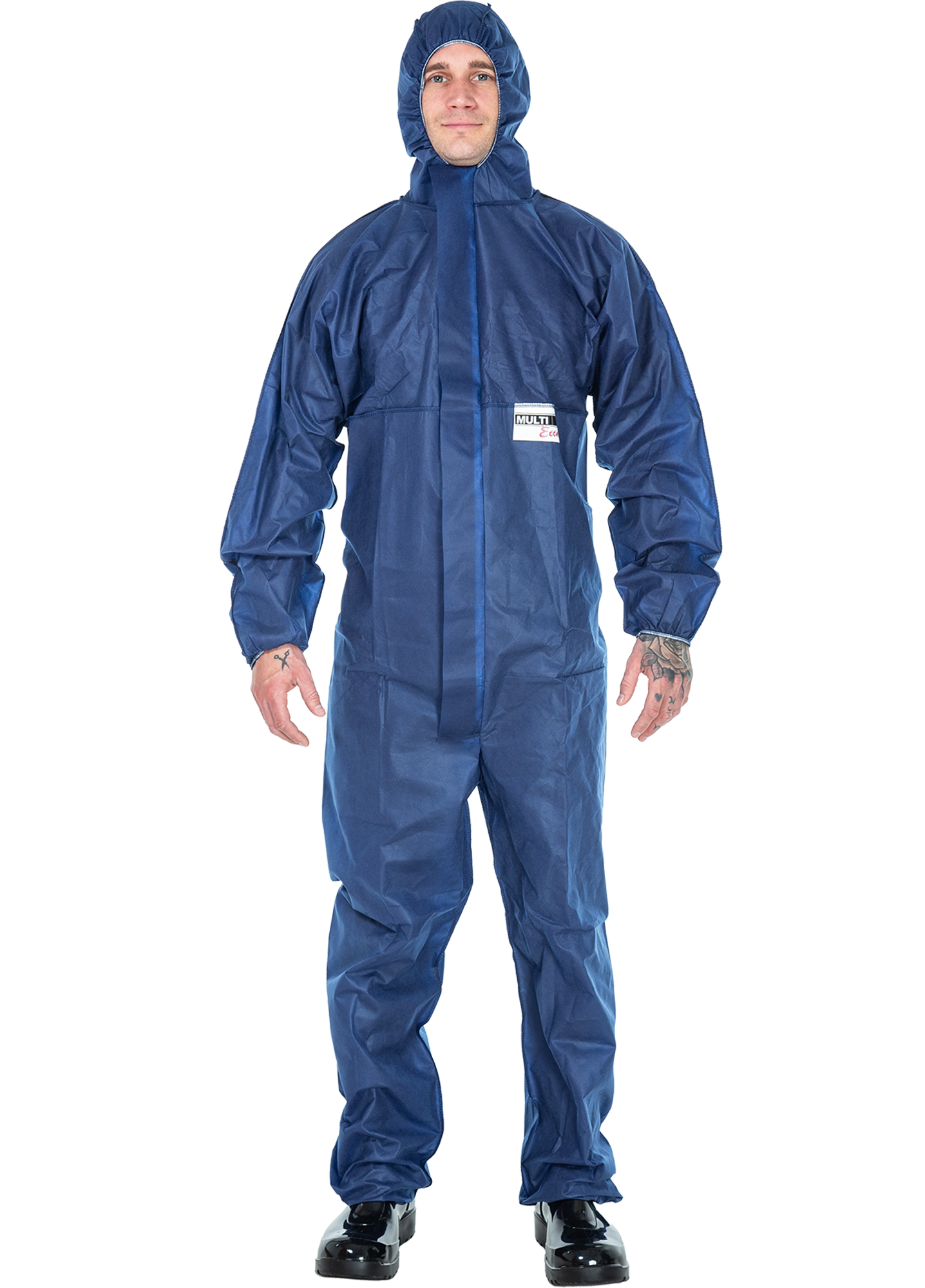 3S - Econ - leichter Schutzanzug für Maler-, Reinigungs- und Besuchereinsätze (blau, L)