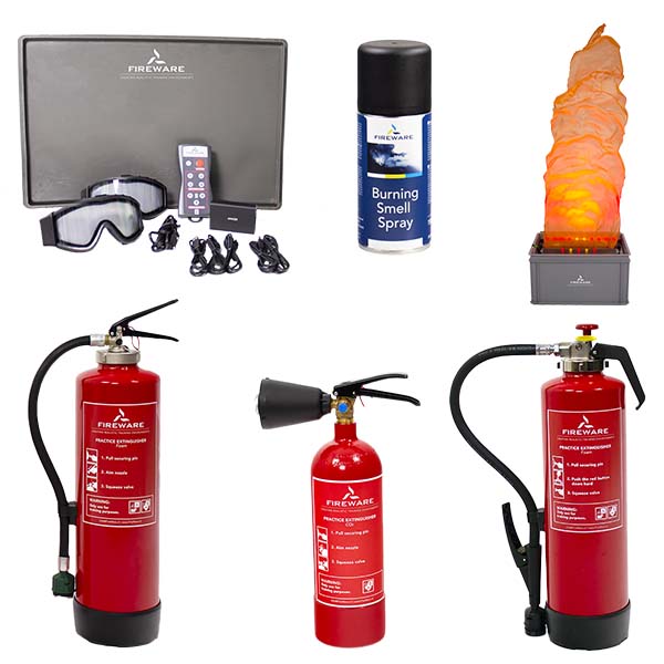 Fireware - Set Feuer- und Rauchdarstellung ohne Nebel, rückstandsfrei, großes Set