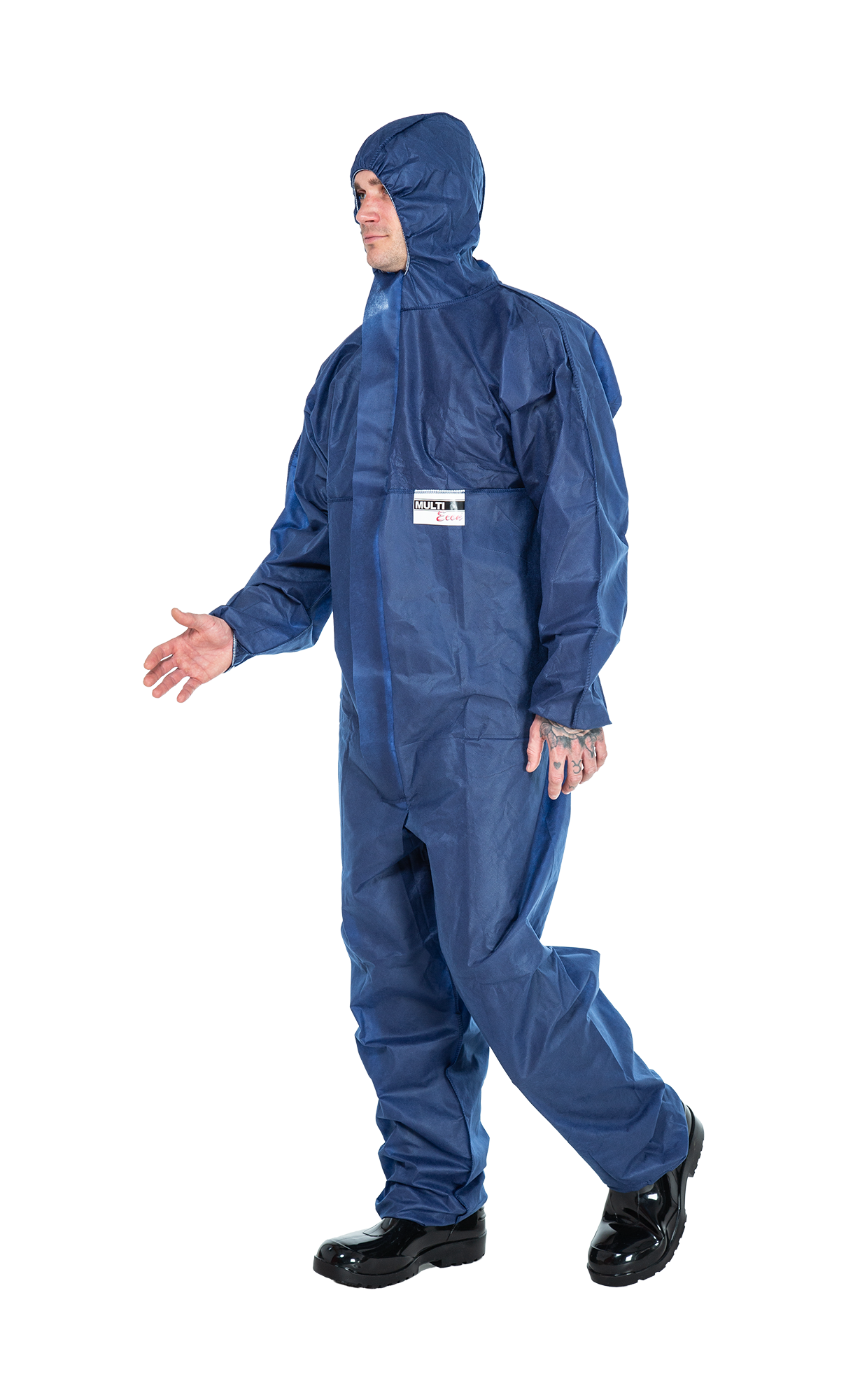 3S - Econ - leichter Schutzanzug für Maler-, Reinigungs- und Besuchereinsätze (blau, M)