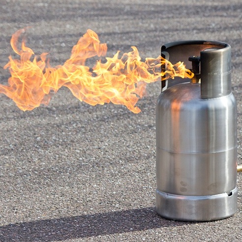 Brandattrappe Gasflasche standalone Brandattrappe Gasflasche standalone