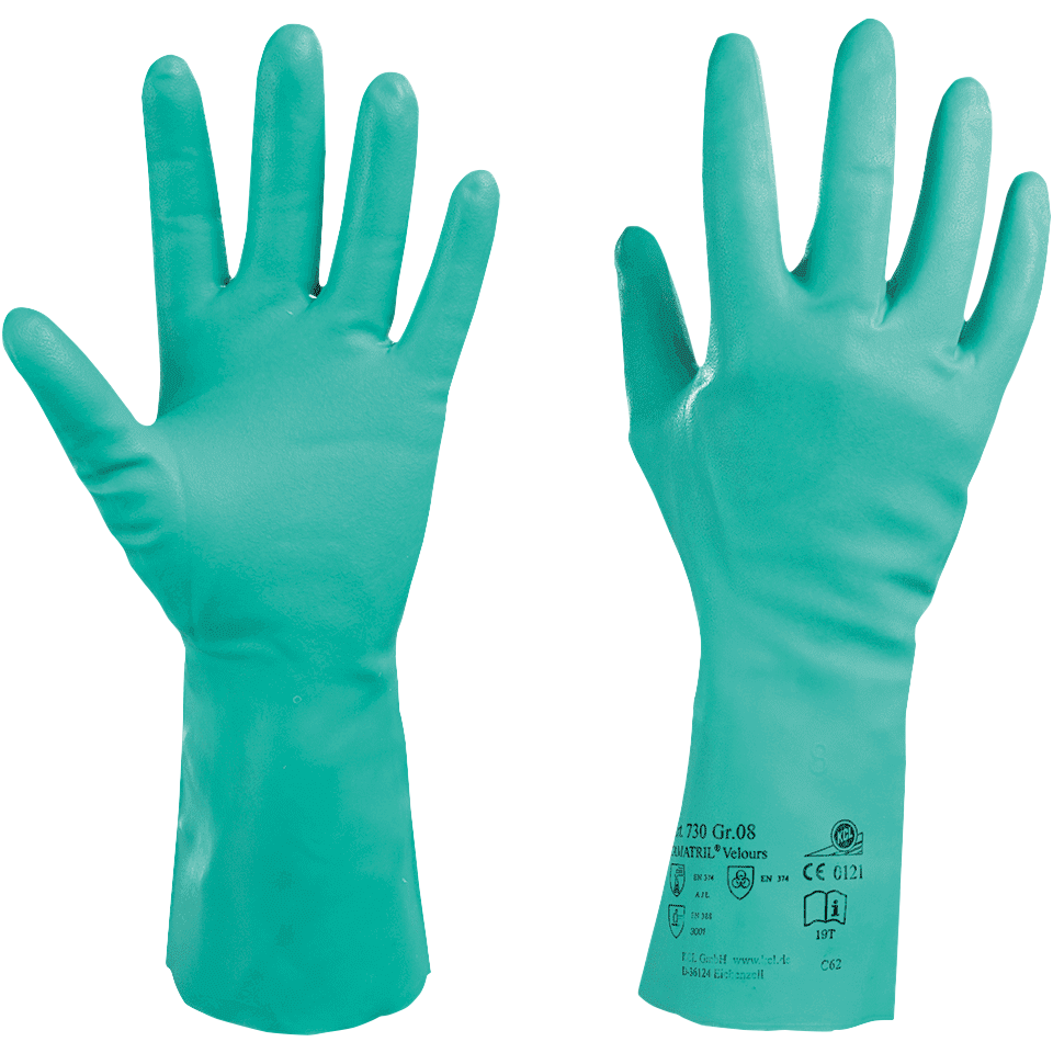 3S - ProChem I CPM E F01 H - CPM-Schutzanzug mit Nitrilhandschuhen und rutschfestem Überschuh (10, blau, XL)