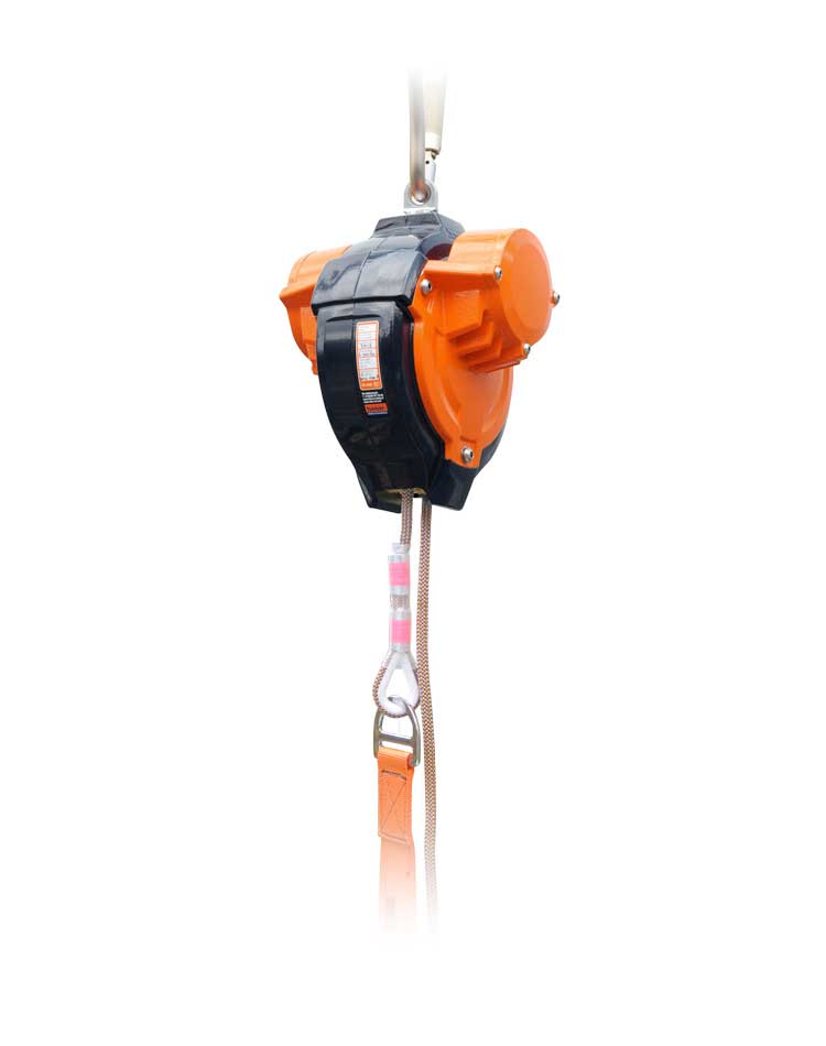 HONOR Safety - MPED450 Selbstrettungsgerät / Einpersonen Evakuierungsgerät bis 450 Meter Abseilhöhe für 9.5mm Seil
