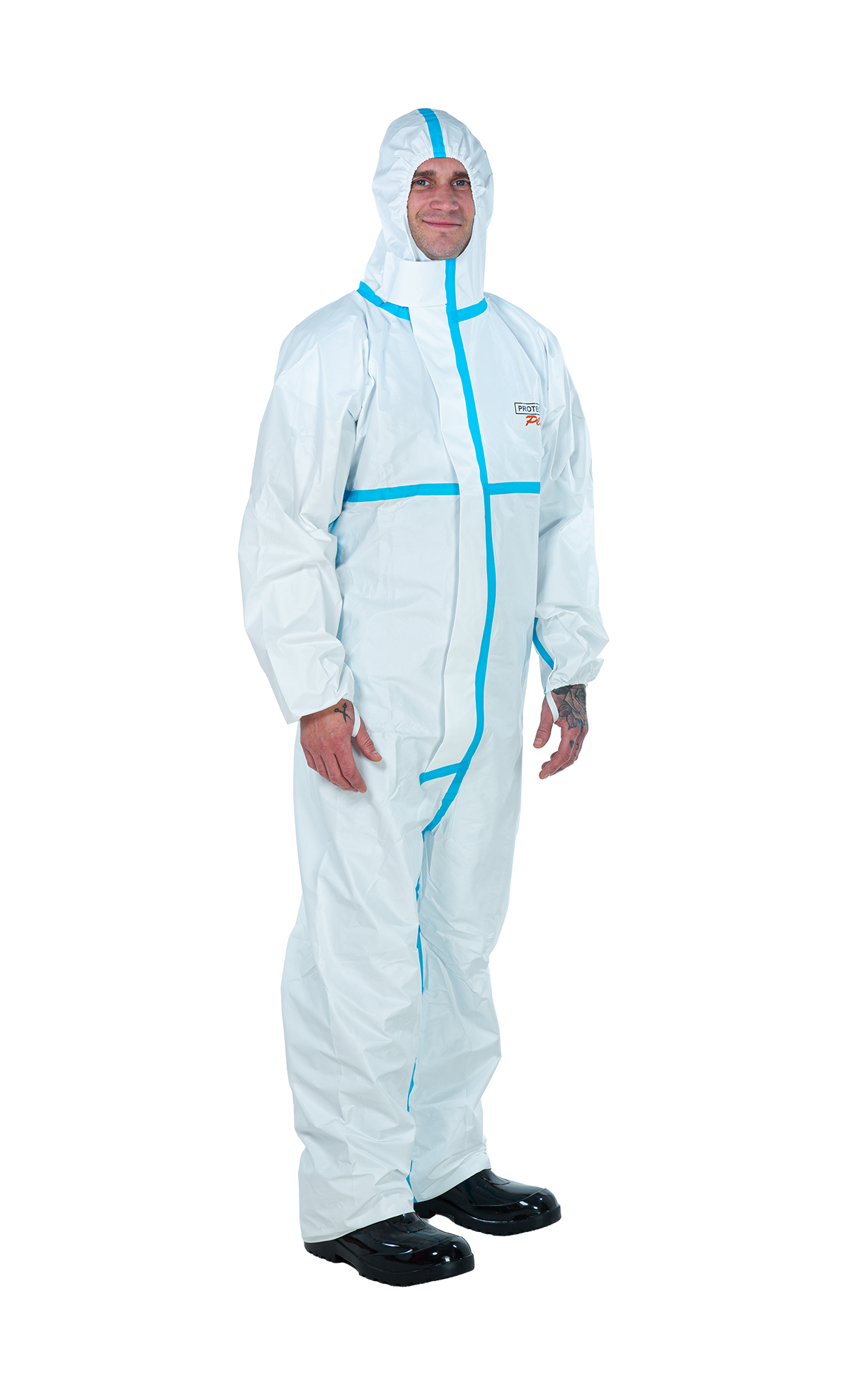3S - Protec Plus - Chemikalienschutzoverall Typ 4 mit getapten Nähten (XXL)