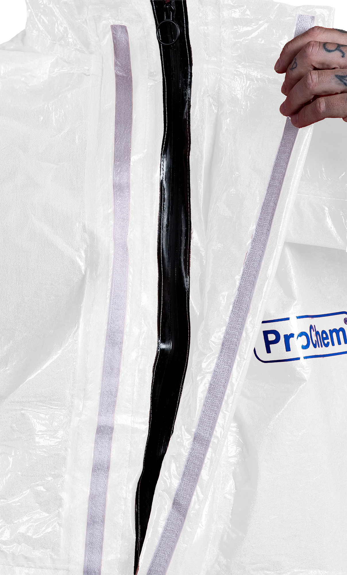 3S - ProChem I CLF A B F01 - CLF-Schutzanzug Typ 3 mit KCL Camatril Nitrilhandschuhen (07, weiß, L)